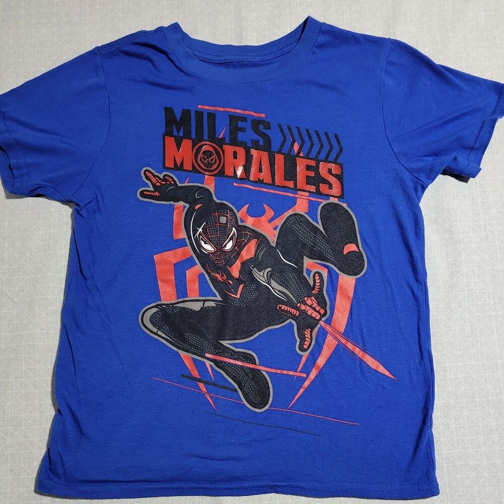 Marvel GamerVerse Spider-Man Miles Morales Graphic T-Shirt Youth Size Medium